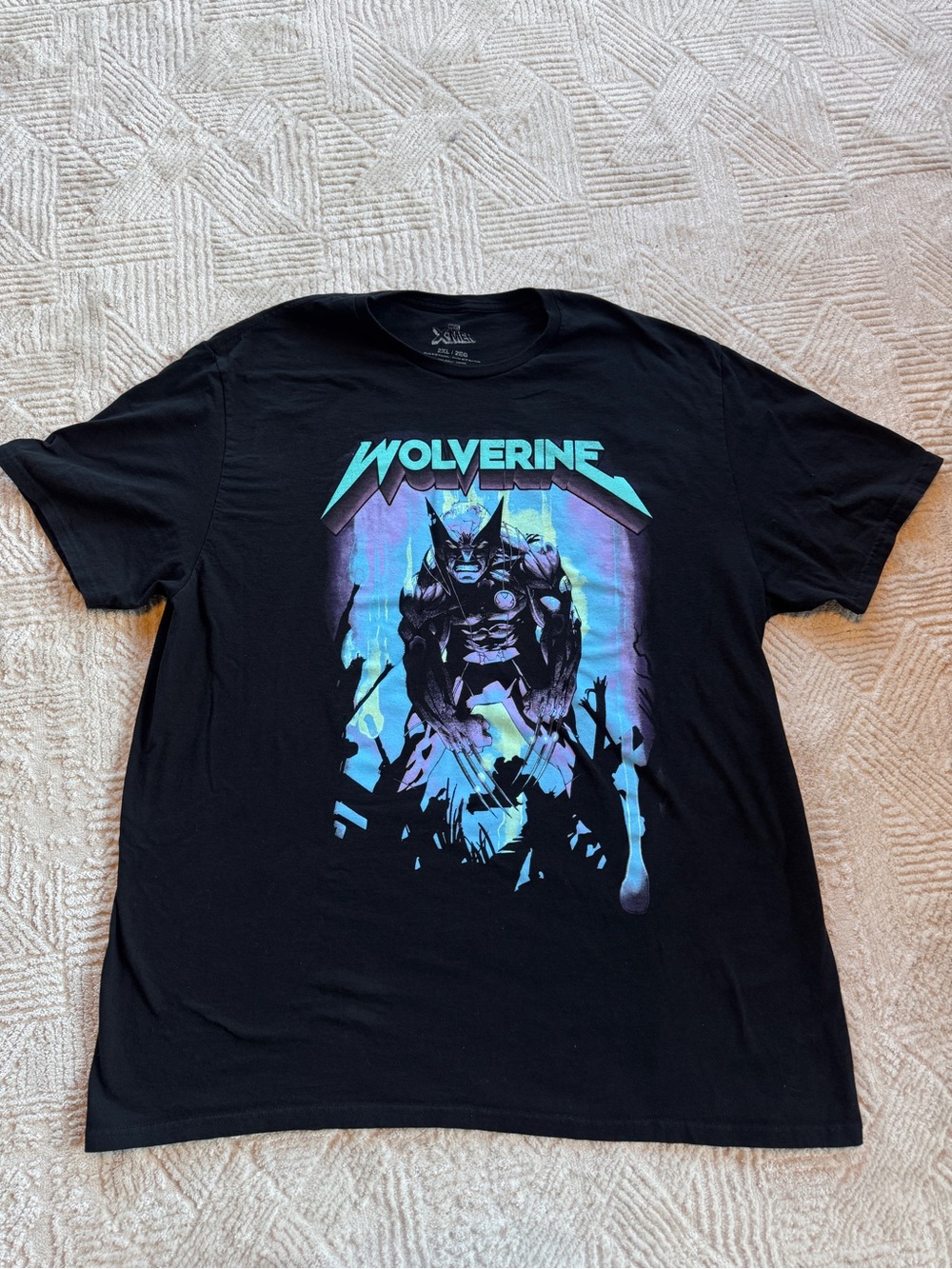 Marvel X-Men Wolverine Graphic Tee Black T-Shirt 2XL